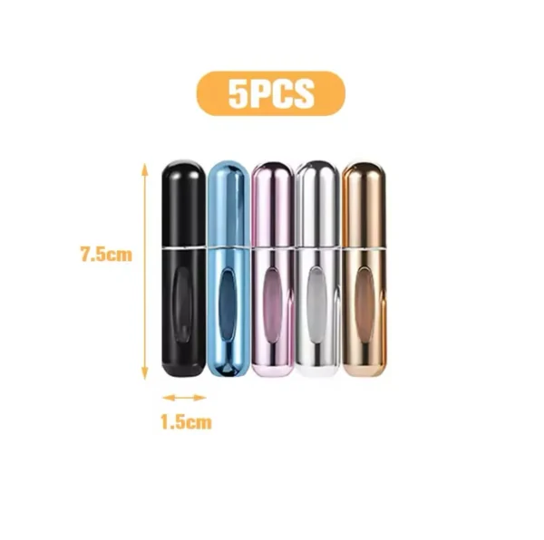 5pcs Combo Portable Mini Refillable empty Perfume Atomizer Bottle–5ML - Image 11