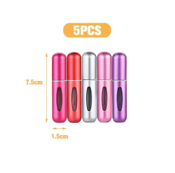 5pcs Combo Portable Mini Refillable empty Perfume Atomizer Bottle–5ML - Image 10