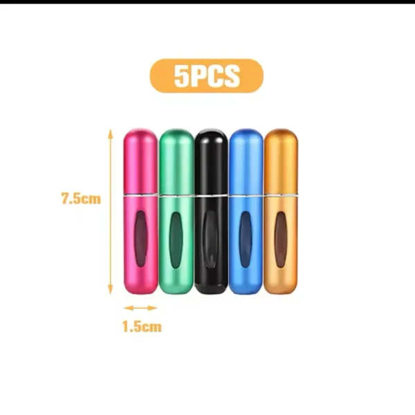 5pcs Combo Portable Mini Refillable empty Perfume Atomizer Bottle–5ML - Image 13