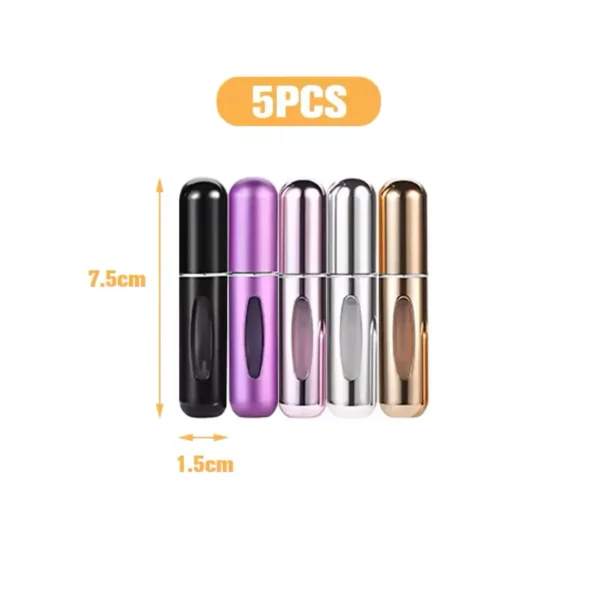 5pcs Combo Portable Mini Refillable empty Perfume Atomizer Bottle–5ML - Image 12