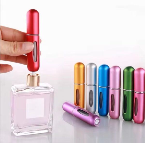 2pcsPortable Mini Refillable empty Perfume Atomizer Bottle–Travel-Friendly Cosmetic Container Multicolor Random-5ml - Image 4