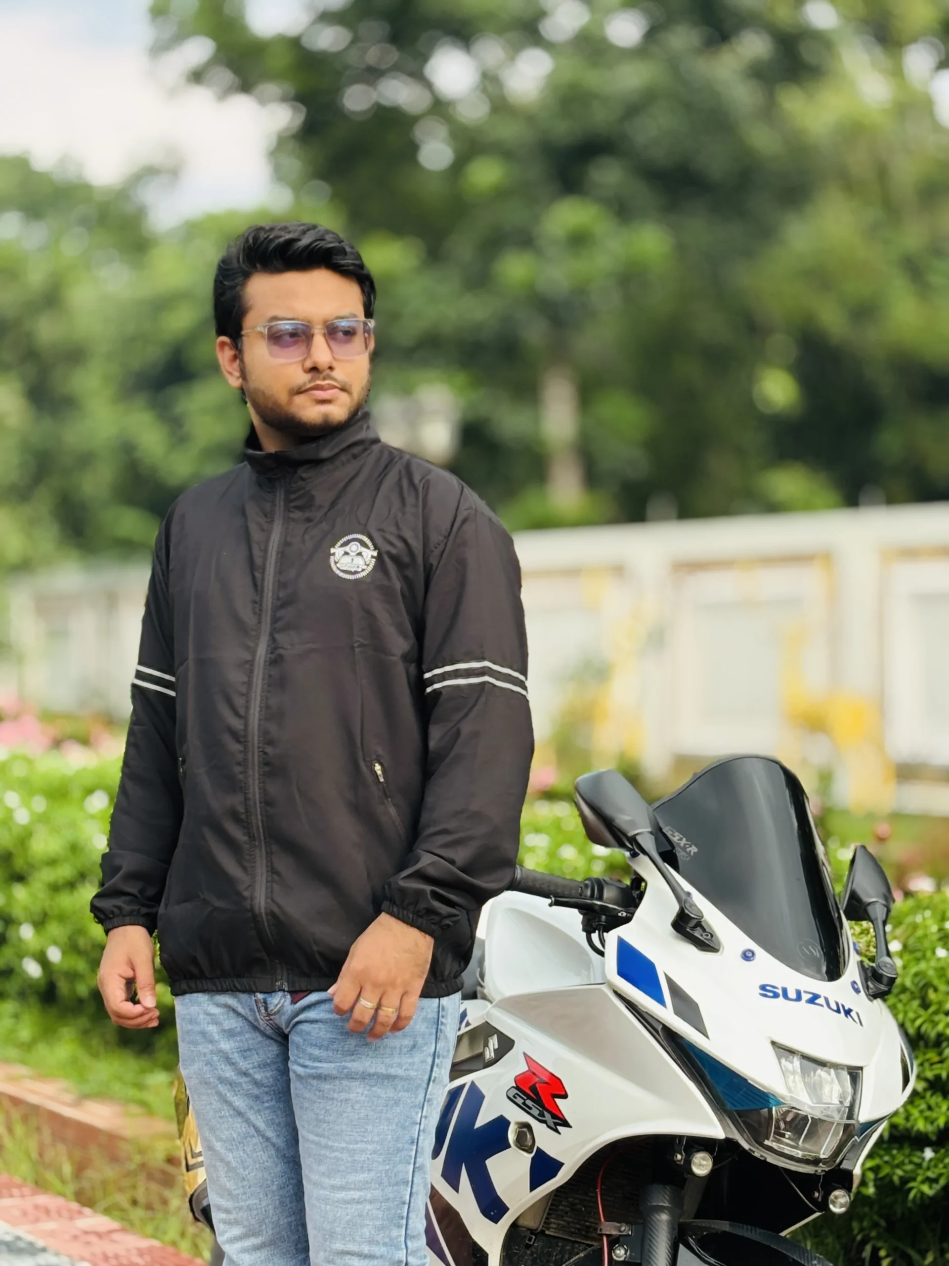 Gv Premium Windbreaker Dust coat for biker-Black-BGV04 - Image 2