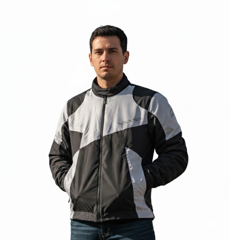 Premium Water Proof Dust Coat-Black&Silver-MPBS - Image 4